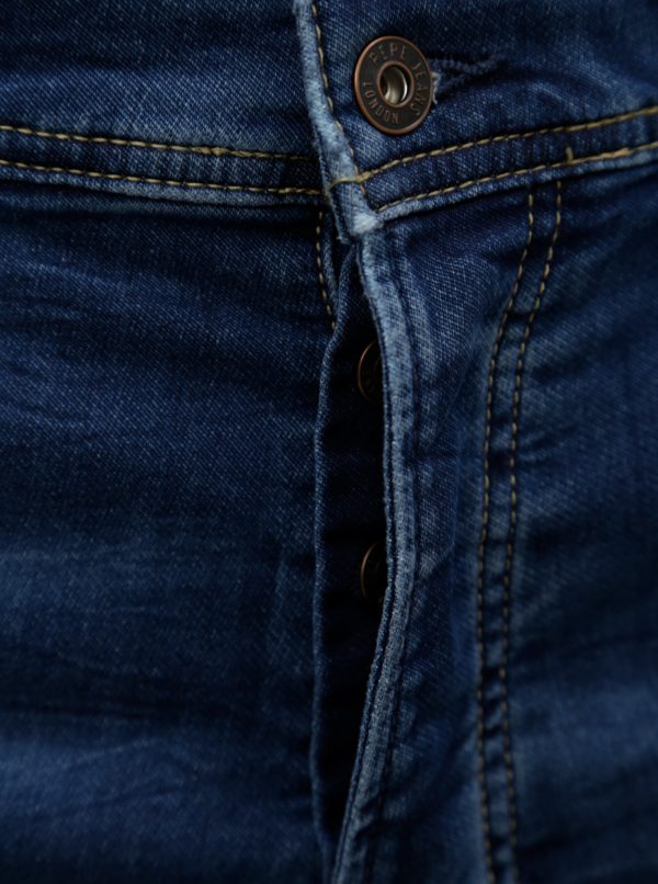 Modré pánske rifľové regular kraťasy Pepe Jeans Track short