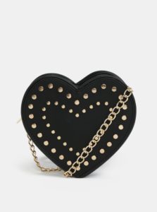 Čierna crossbody kabelka v tvare srdca Fornarina Valentine