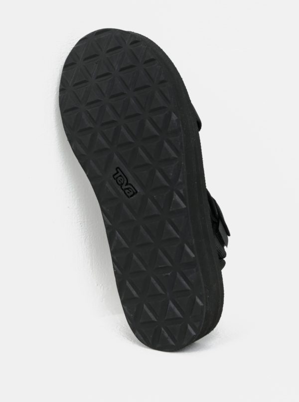 Čierne dámske sandále na platforme Teva