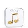 In-Ear slúchadlá v zlatej farbe Happy Plugs