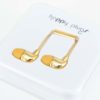 In-Ear slúchadlá v zlatej farbe Happy Plugs
