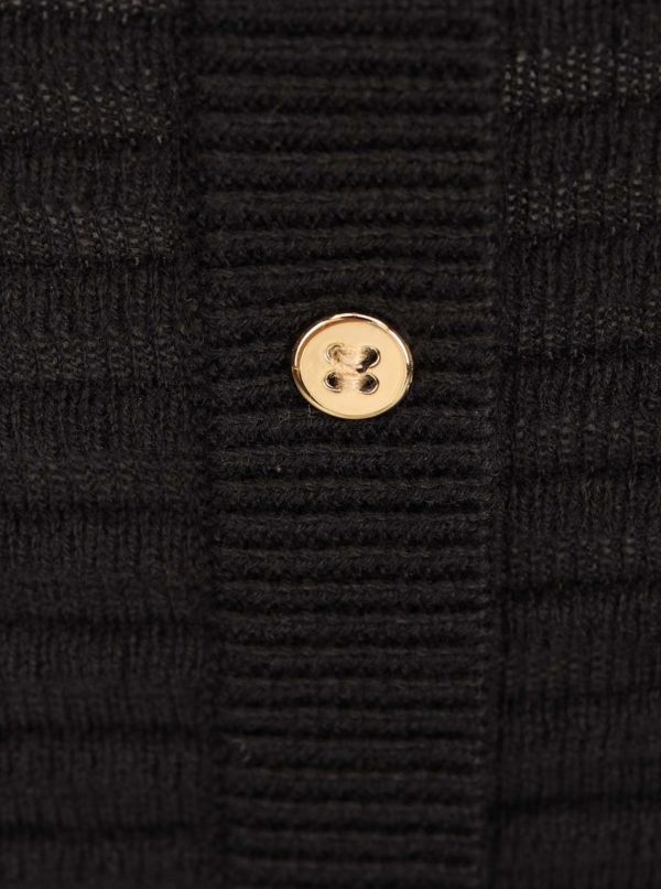 Čierny sveter s gombíkmi na chrbte VERO MODA Forever