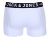 Súprava troch boxeriek v sivej, bielej a čiernej farbe Jack & Jones Sense