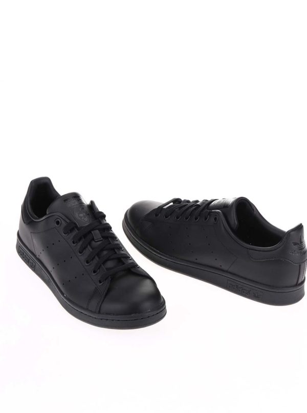 Čierne pánske kožené tenisky adidas Originals Stan Smith