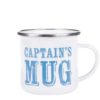 Biely plechový hrnček Sass & Belle Captain's Mug
