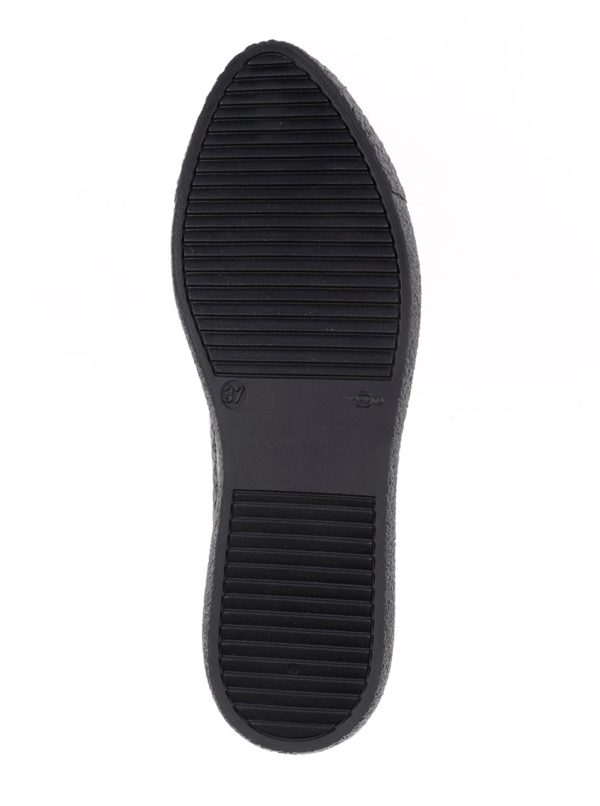 Čierne kožené loafers s hadím vzorom OJJU Forty