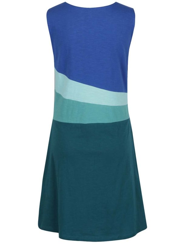 Modro-zelené vzorované šaty Tranquillo Tilda