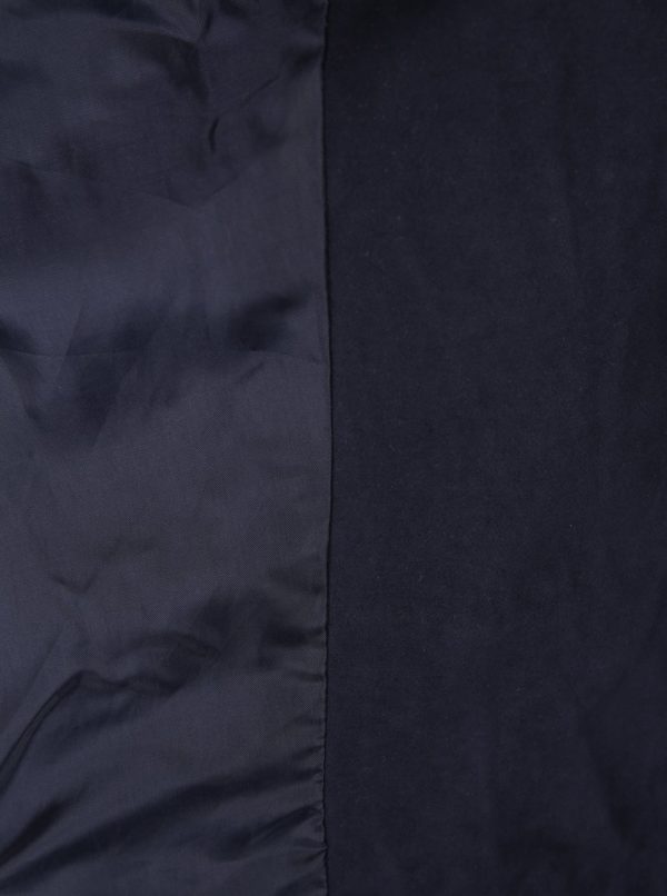 Tmavomodrá koženková bunda v semišovom spracovaní Jacqueline de Yong Penny