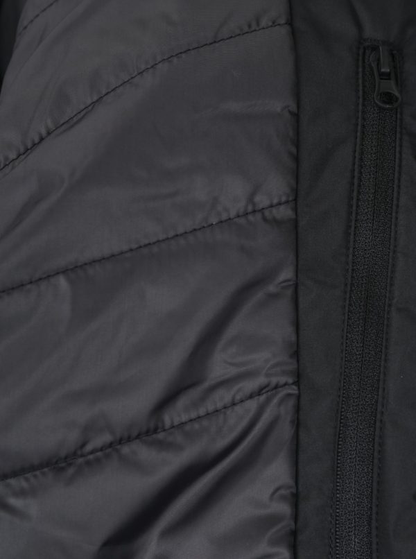 Čierna funkčná bunda s asymetrickým zipsom Jack & Jones Tedge