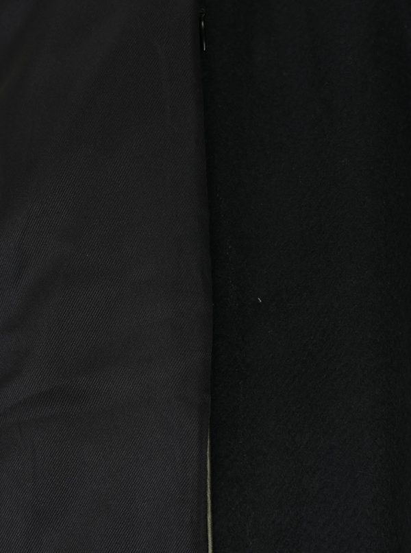 Čierny dámsky kabát s gombíkmi Garcia Jeans