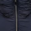 Tmavomodrá dámska prešívaná páperová bunda Geox