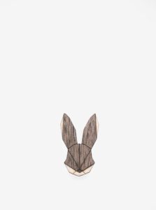 Drevená brošňa v tvare zajaca BeWooden Hare Brooch