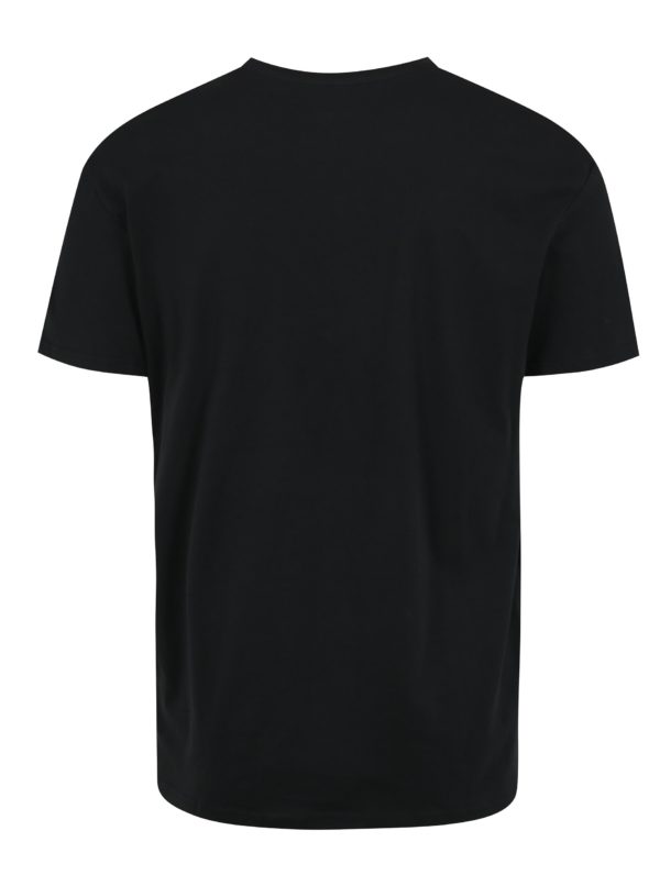 Čierne tričko s potlačou Jack & Jones Snoop