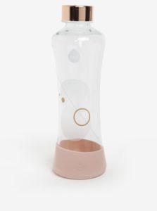 Ružová sklenená fľaša s potlačou EQUA Metallic (550 ml)