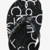 Čierne pánske žabky s potlačou Calvin Klein Underwear