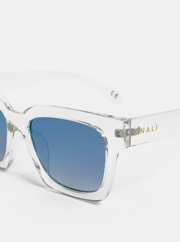 Svetlosivé transparentné slnečné okuliare Nalí
