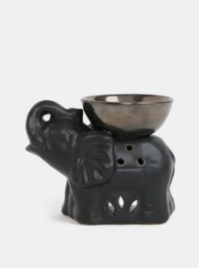 Čierna aromalampa v tvare slona Dakls