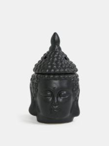 Čierna aromalampa v tvare Buddhu Dakls