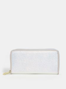 Metalická peňaženka v striebornej farbe Anna Smith