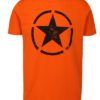 Oranžové pánske tričko s potlačou ALPHA INDUSTRIES