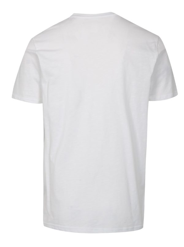 Biele pánske tričko s potlačou ALPHA INDUSTRIES