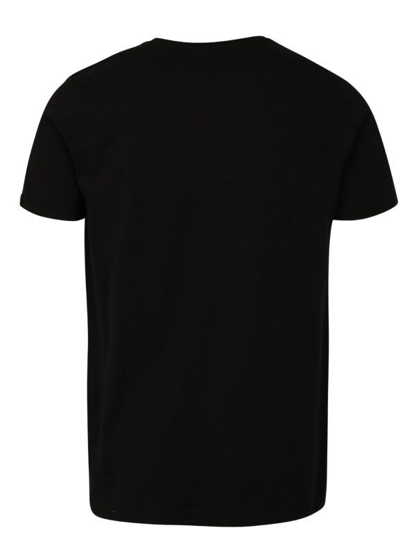 Čierne pánske tričko s krátkym rukávom ALPHA INDUSTRIES