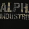 Čierne pánske tričko s krátkym rukávom ALPHA INDUSTRIES