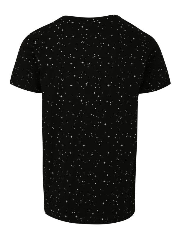 Čierne pánske vzorované tričko ALPHA INDUSTRIES 