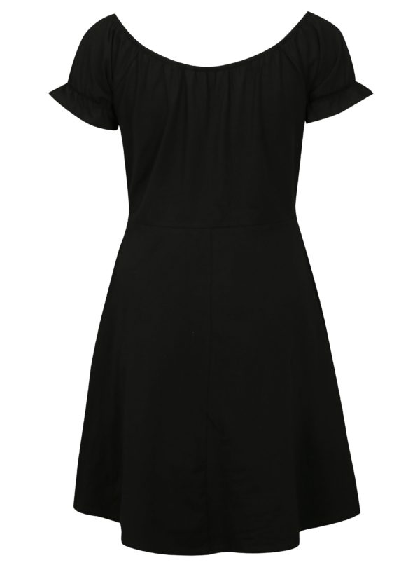 Čierne šaty s výšivkou Dorothy Perkins Curve