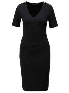 Čierne puzdrové šaty Dorothy Perkins