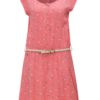 Ružové dámske vzorované šaty Ragwear Zephie