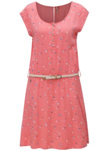 Ružové dámske vzorované šaty Ragwear Zephie