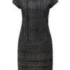 Sivo-čierne vzorované šaty Skunkfunk Elosta