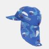 Modrá chlapčenská vzorovaná čiapka proti slnku Reima Turtle