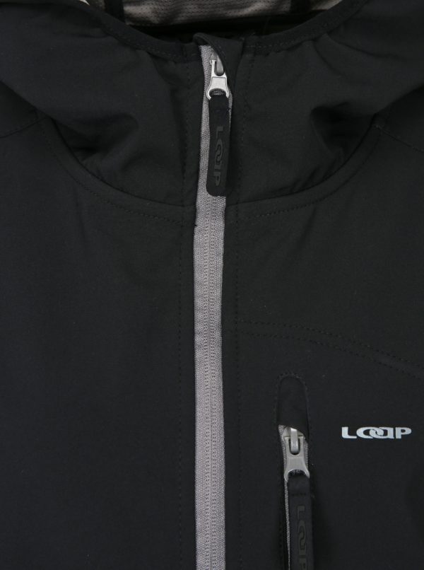 Čierna pánska softshellová bunda LOAP Lenc