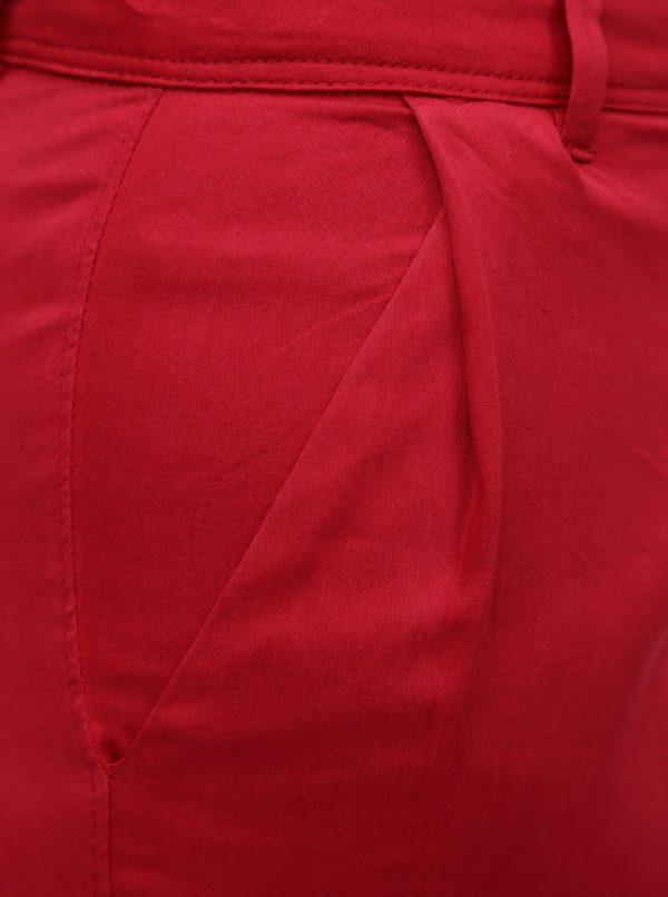 Červené chino nohavice Skunkfunk