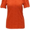 Oranžové tričko s odhalenými ramenami Dorothy Perkins