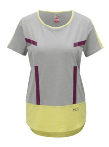 Sivo–žlté tričko Kari Traa Anita Tee