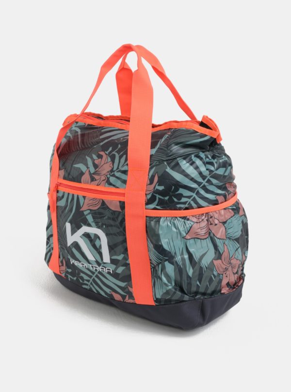 Zeleno-oranžová vzorovaná športová taška Kari Traa Røthe
