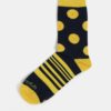 Žlto-modré unisex ponožky s motívom citrónov Fusakle Citronáda
