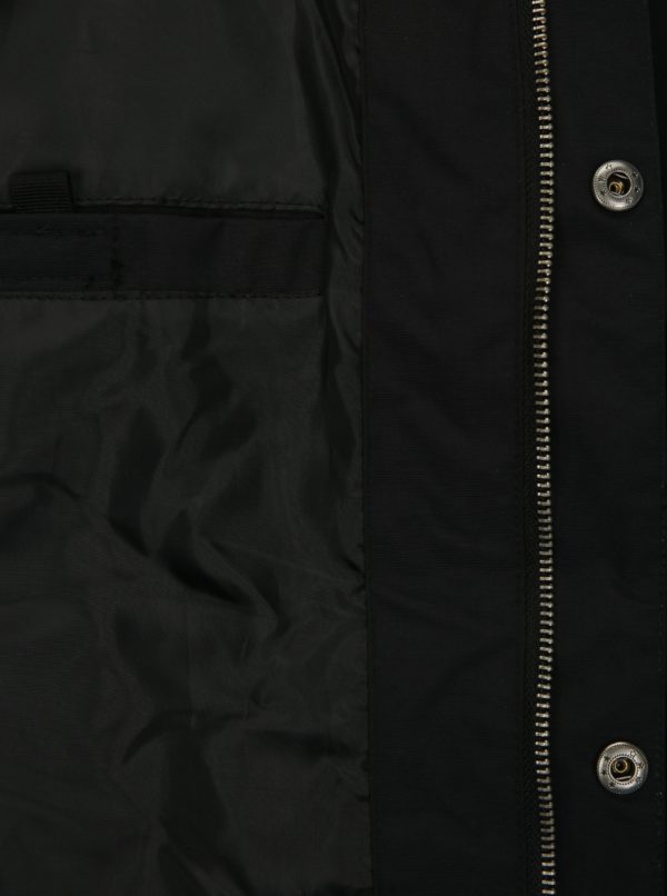 Čierna pánska vodeodolná bunda NUGGET Kubsov