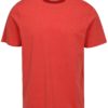 Červené melírované basic tričko Farah Denny