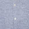 Modrá ľanová slim fit košeľa Farah Bresson