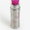 Nerezová fľaša na pitie s detailmi v ružovej farbe Affenzahn 330 ml