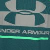 Tyrkysové pánske funkčné tričko s potlačou Under Armour Blocked