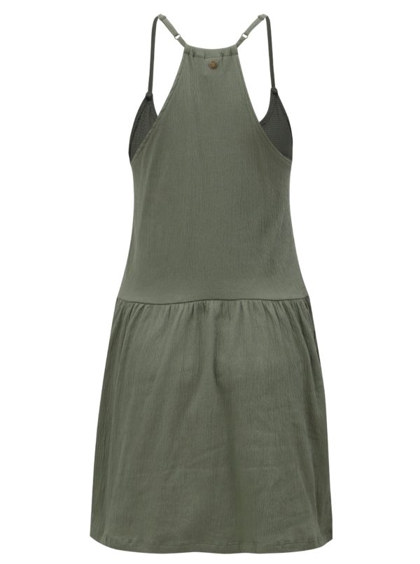 Zelené šaty s čipkou Roxy White Beaches