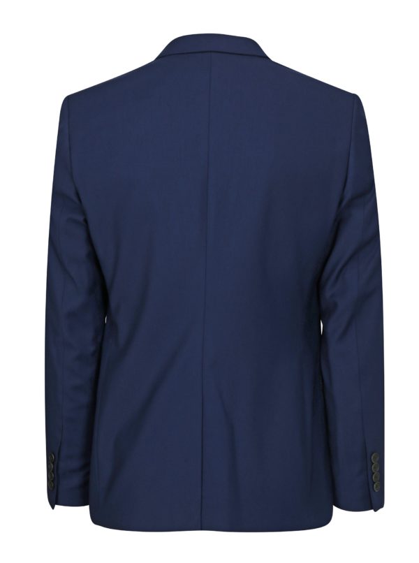 Tmavomodré oblekové skinny sako Burton Menswear London