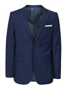 Tmavomodré oblekové skinny sako Burton Menswear London