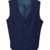 Tmavomodrá obleková skinny vesta Burton Menswear London