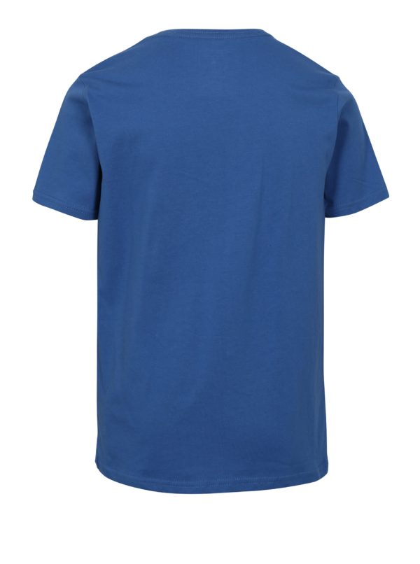 Modré chlapčenské regular fit tričko s potlačou Quiksilver